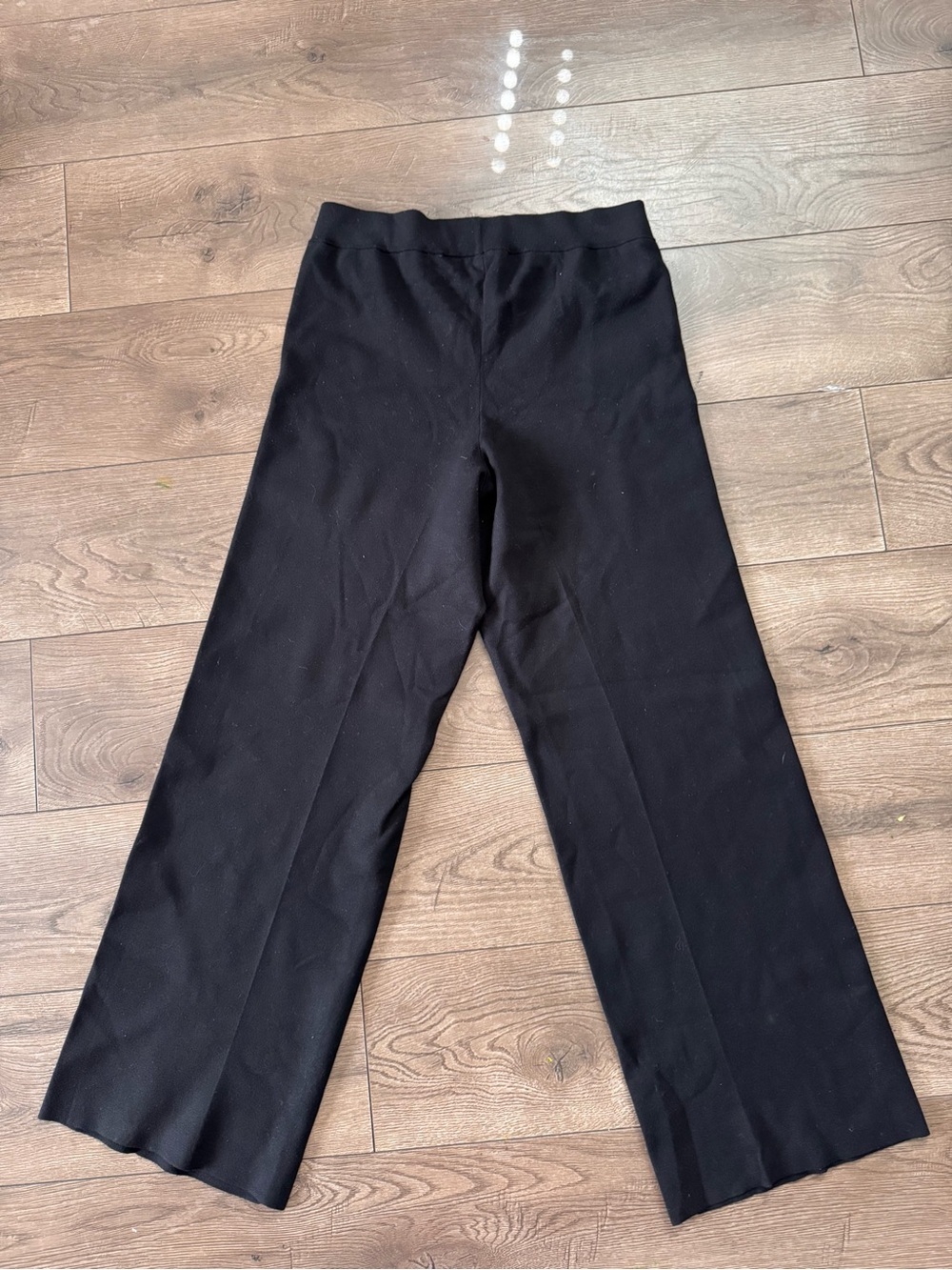 Babaton by Aritzia Wide-Leg Black Women's Pants, Size Large - Picture 3 of 8
